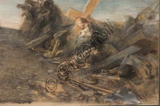Giuseppe Mentessi: Visione triste (1899) | Tecnica mista