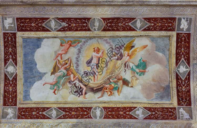 The Soul led to the Sky: fresco in Palazzo Te, Mantua
