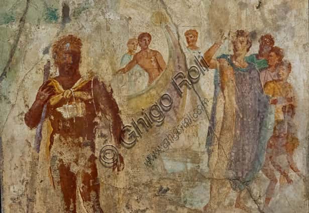 Polyphemus and Aeneas: Pompeian Fresco from the House of Laocoon