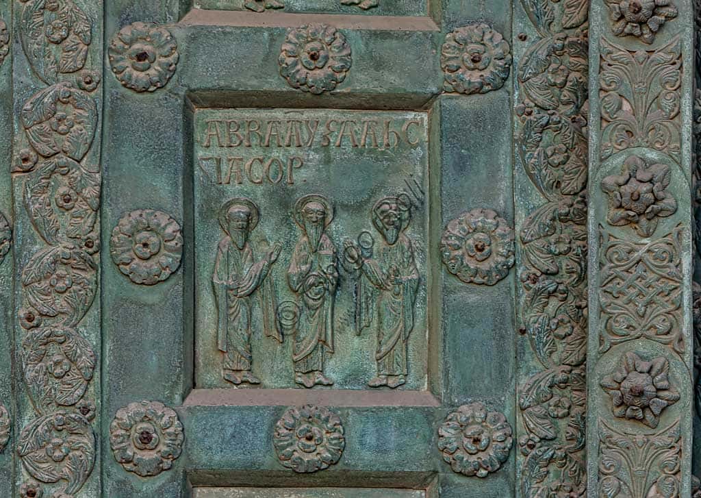 Monreale Cathedral: The Bronze Gate by Bonanno Pisano (1186)
