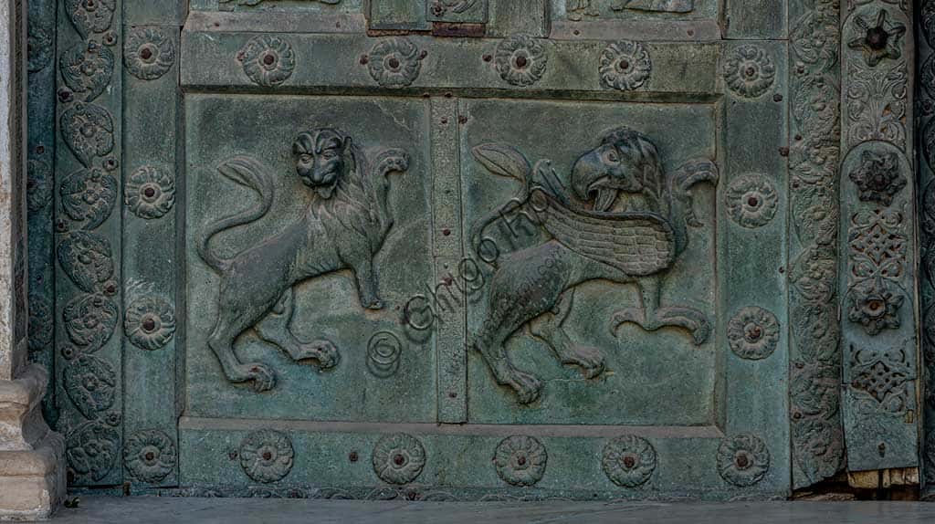 Bonanno Pisano's Bronze Gate (1185-6) at Monreale Cathedral