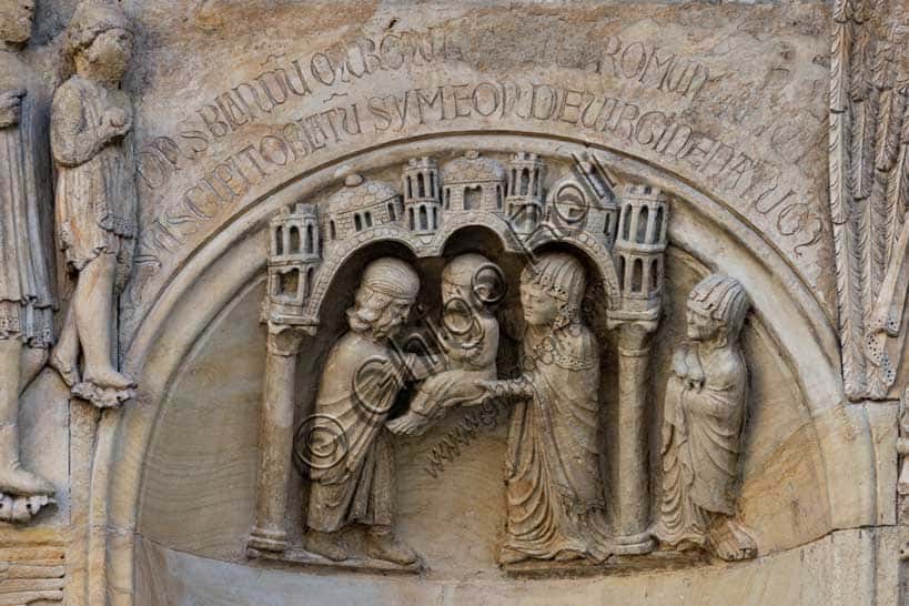 Presentazione di Gesù al Tempio: Scultura Antelami a Fidenza