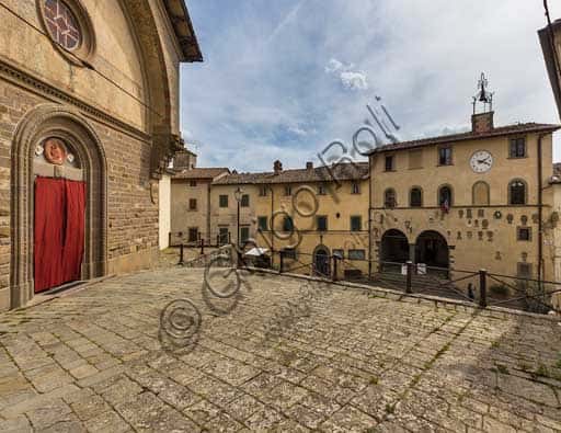 Church of San Niccolò in Radda in Chianti with the Podestà Palace