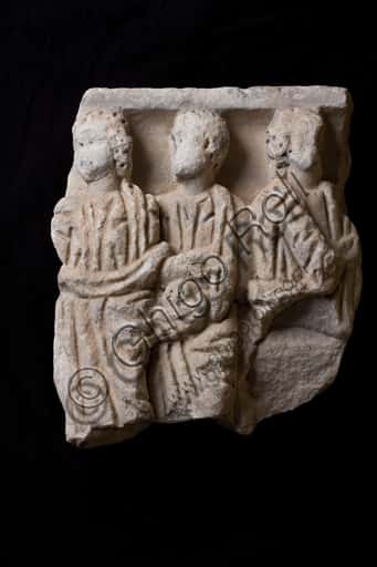 Roman Relief with Figures in Toga at Villa Durazzo Pallavicini, Genoa