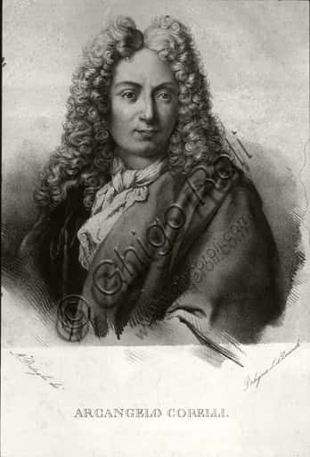 Ritratto di Arcangelo Corelli: Incisione del XVIII Secolo