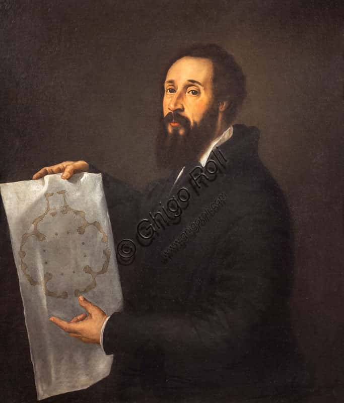 Portrait of Giulio Romano by Titian at Palazzo Te, Mantua (1536)