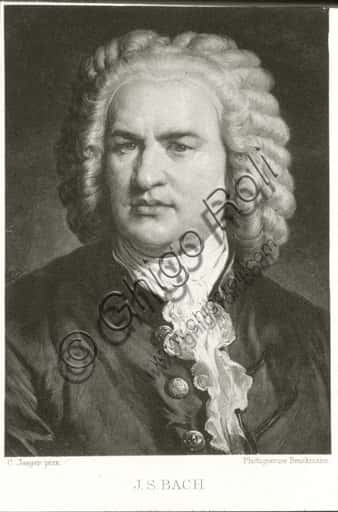 Ritratto di Johann Sebastian Bach: Analisi della Fotogravure