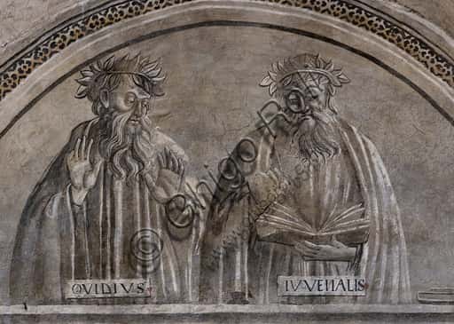 Affreschi a monocromo di Ovidio e Giovenale, Scuola di Luca Signorelli