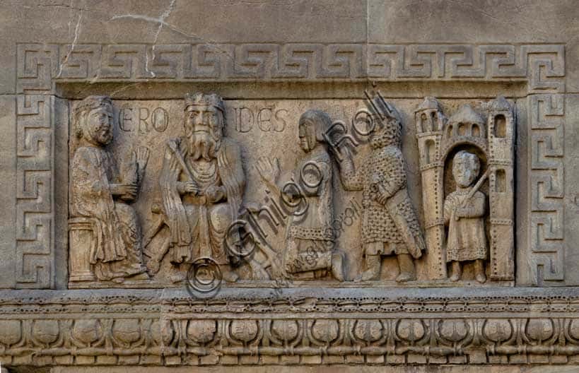 Il Re Erode: Scultura di Benedetto Antelami nel Duomo di Fidenza
