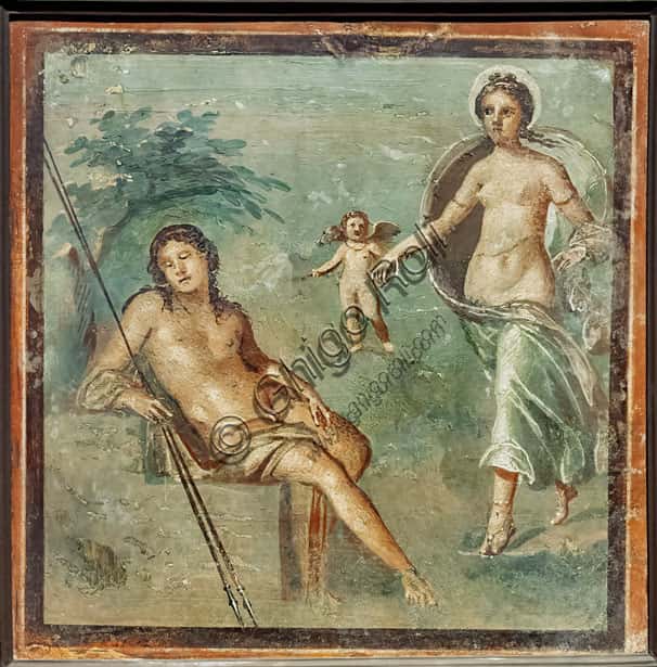 Selene and Endymion at Herculaneum: Fourth Style Fresco