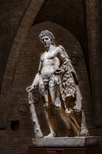 Hercules Statue in Montefalco: Roman Marble Sculpture, 1st Century