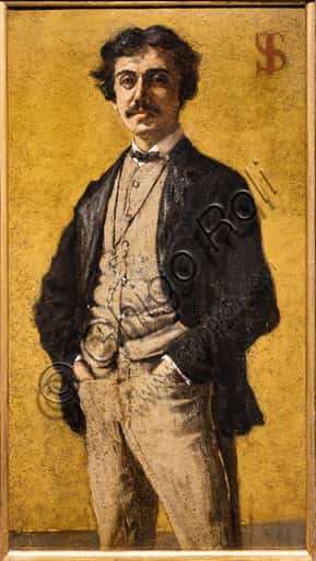 Ritratto di Maurizio Angeli di Telemaco Signorini