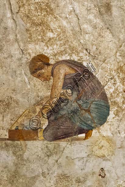 Venus and Mars, House of the Punished Love in Pompeii: Detail with a Woman