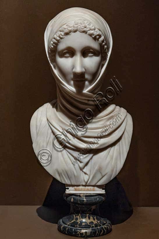 18th Century Marble Statue of a Vestal Virgin, Palazzo Schifanoia