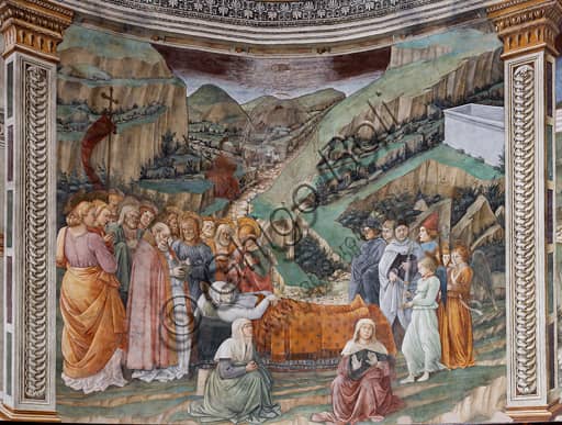Fresco Dormition of the Virgin by Filippo Lippi, Spoleto Cathedral, tholobate