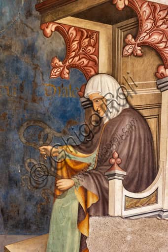 Dialectic fresco detail, from the Liberal Arts cycle by Gentile da Fabriano in Trinci Palace, Foligno