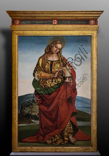 Painting St. Magdalene by Luca Signorelli, 1501, tempera on panel, Museum of the Opera del Duomo of Orvieto (MODO)
