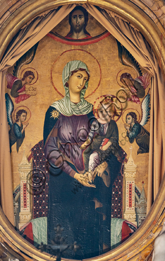 Fresco of the Madonna of St. Brizio on the vault of the Chapel Nova, Orvieto Cathedral, Italy