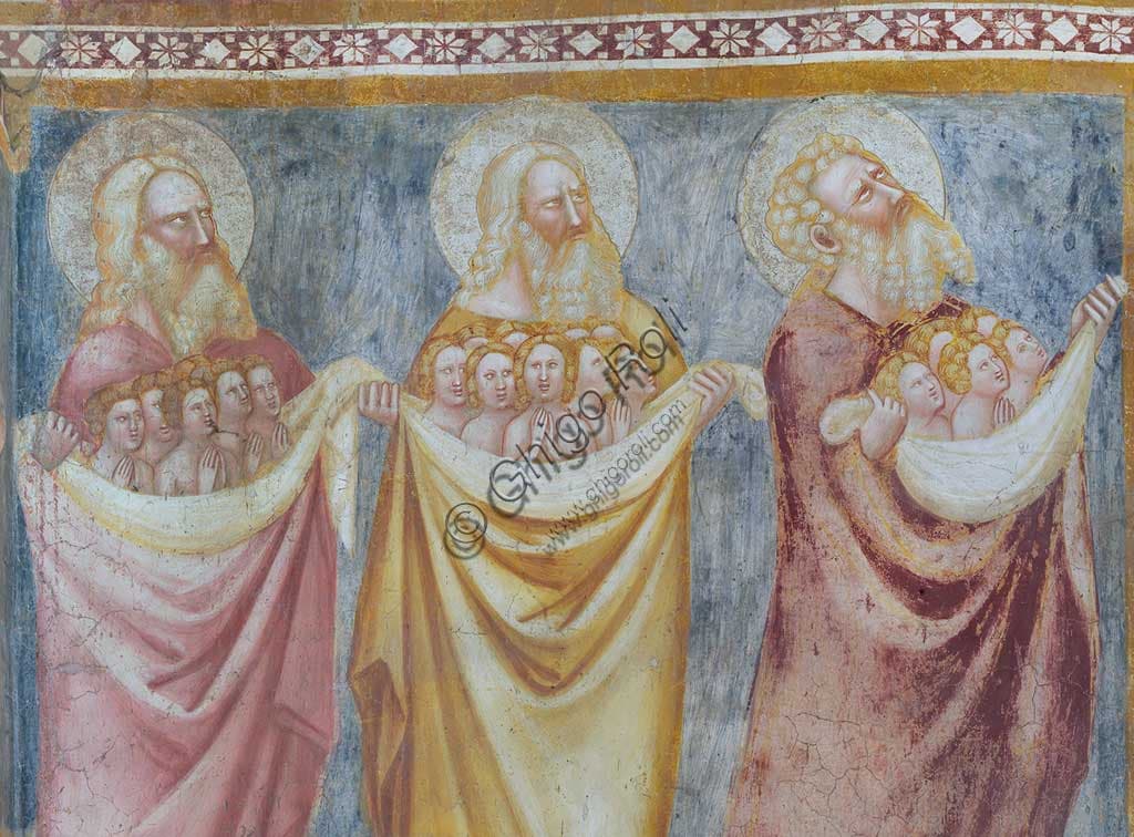 Affresco di Andrea de' Bruni nella Basilica di Pomposa: I Patriarchi e le Anime