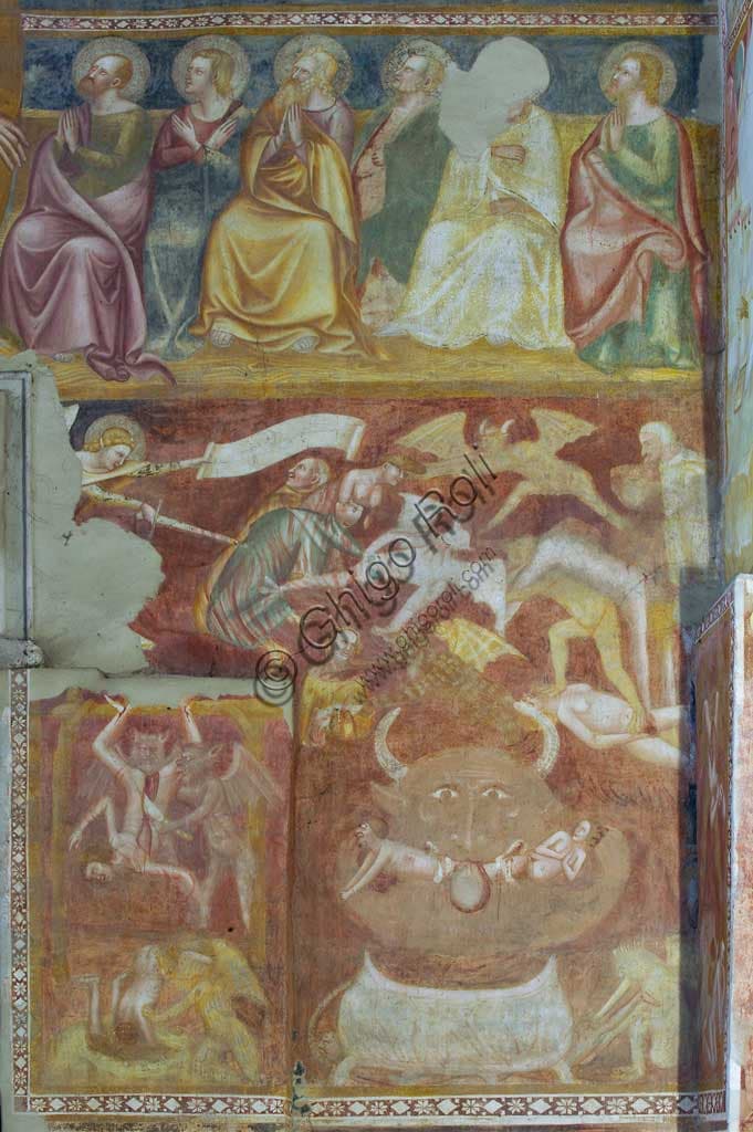 Fresco 'Tortures of the Damned' by Andrea de' Bruni in Pomposa Abbey