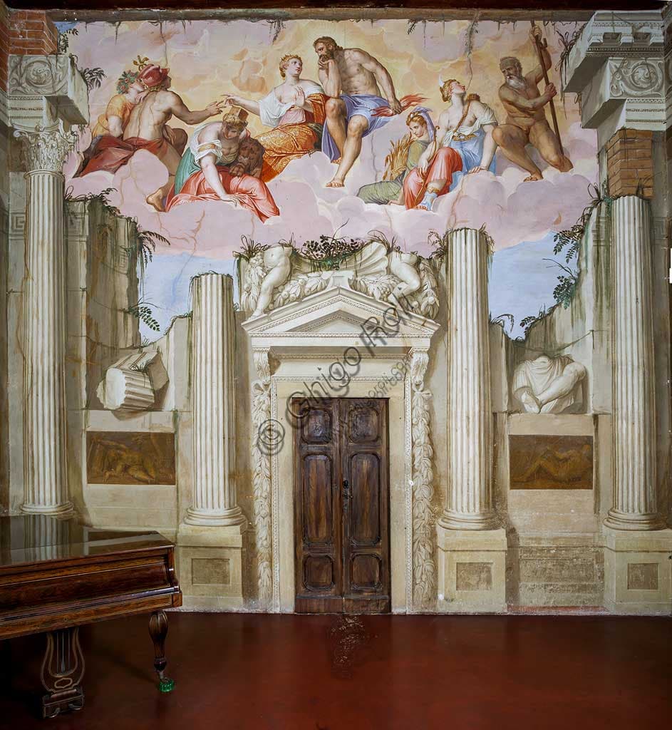 Affresco della Sala dell'Olimpo di Zelotti a Villa Godi Malinverni