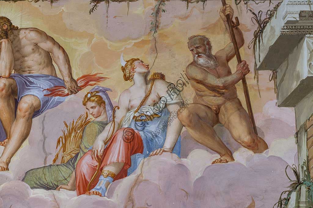 Giovanni Battista Zelotti Fresco: Ceres and Diana in the Room of Olympus