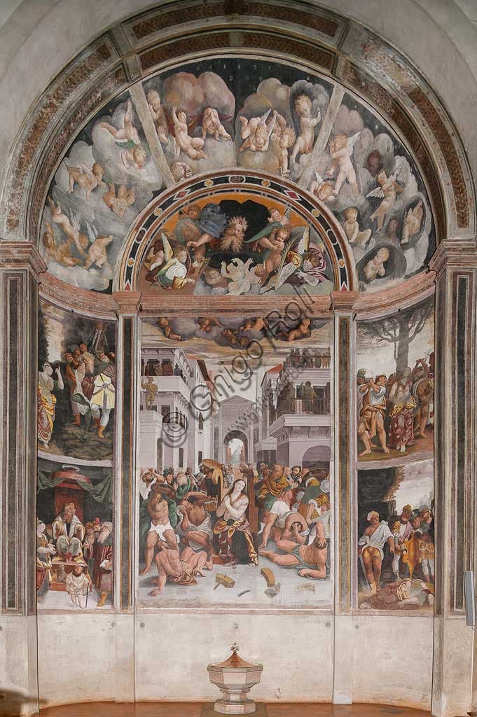Fresco The Martyrdom of St. Catherine by Bernardino Lanino, Milan