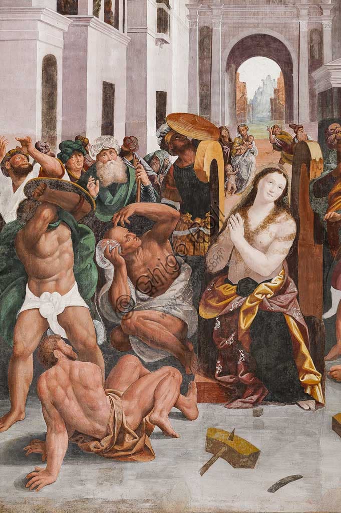 Affresco del Martirio di Santa Caterina di Bernardino Lanino a Milano
