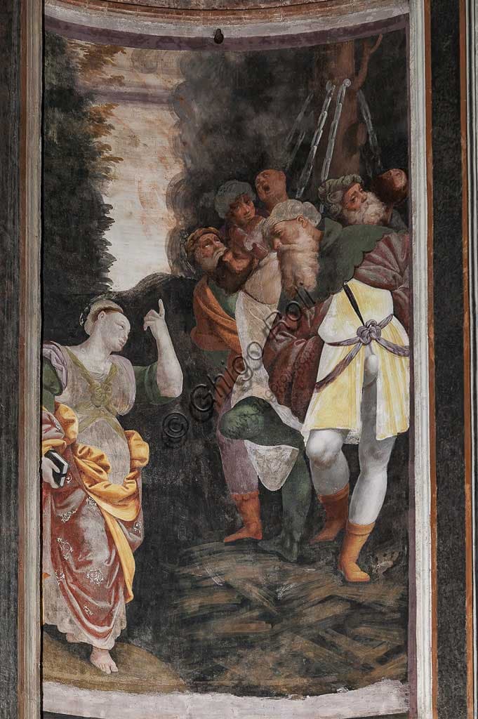 The Martyrdom of St. Catherine: fresco by Bernardino Lanino (1548-9)