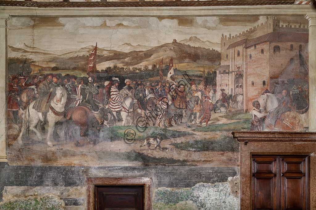 Frescoes of Malpaga Castle: Christian I of Denmark's Visit