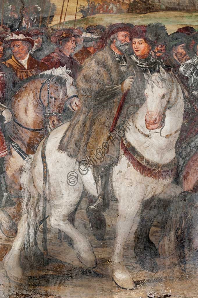 Affreschi di Bartolomeo Colleoni a Malpaga: la Visita di Cristiano I di Danimarca