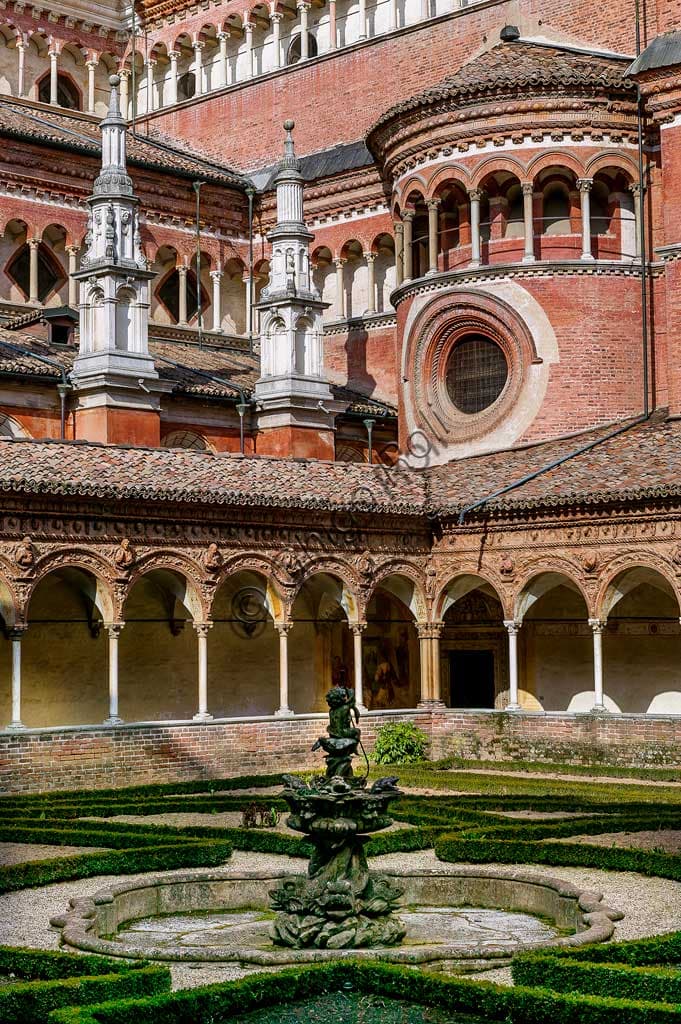 The Small Cloister of the Certosa di Pavia: Architectural View