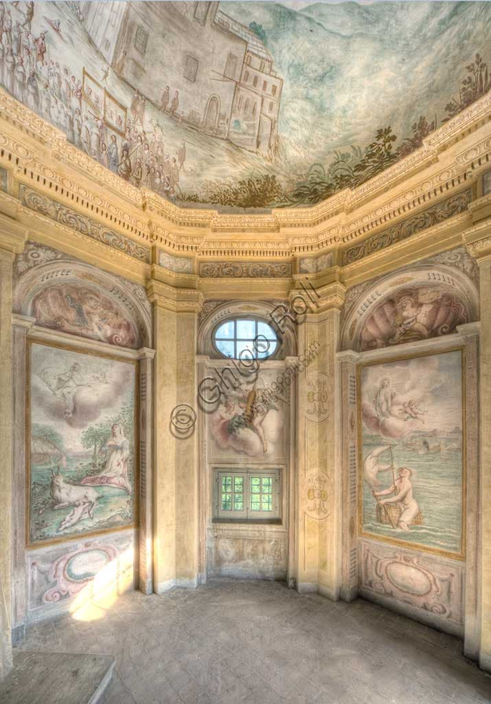 Frescoed Vault: Bird's-Eye View of the Sanctuary in Savona