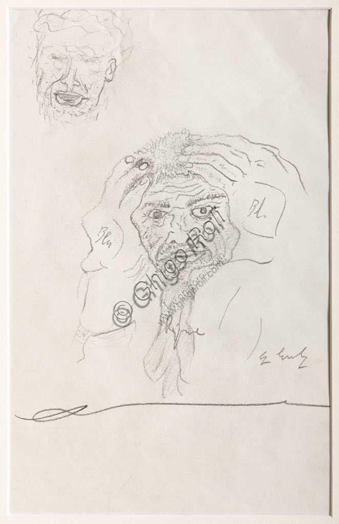 Gino Covili: Pencil Drawing 'Male Figure' - Assicoop Unipol Collection