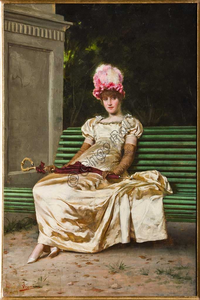 Vittorio Reggianini, 'L'attesa': Analisi del Dipinto e Dettagli