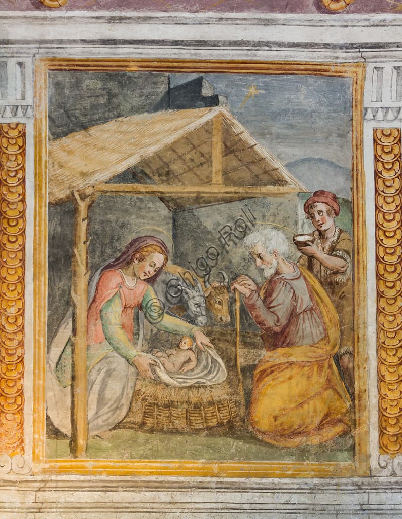 Nativity: Fresco Detail in the Oratory of SS Rosario, Castelvecchio (Pistoia)