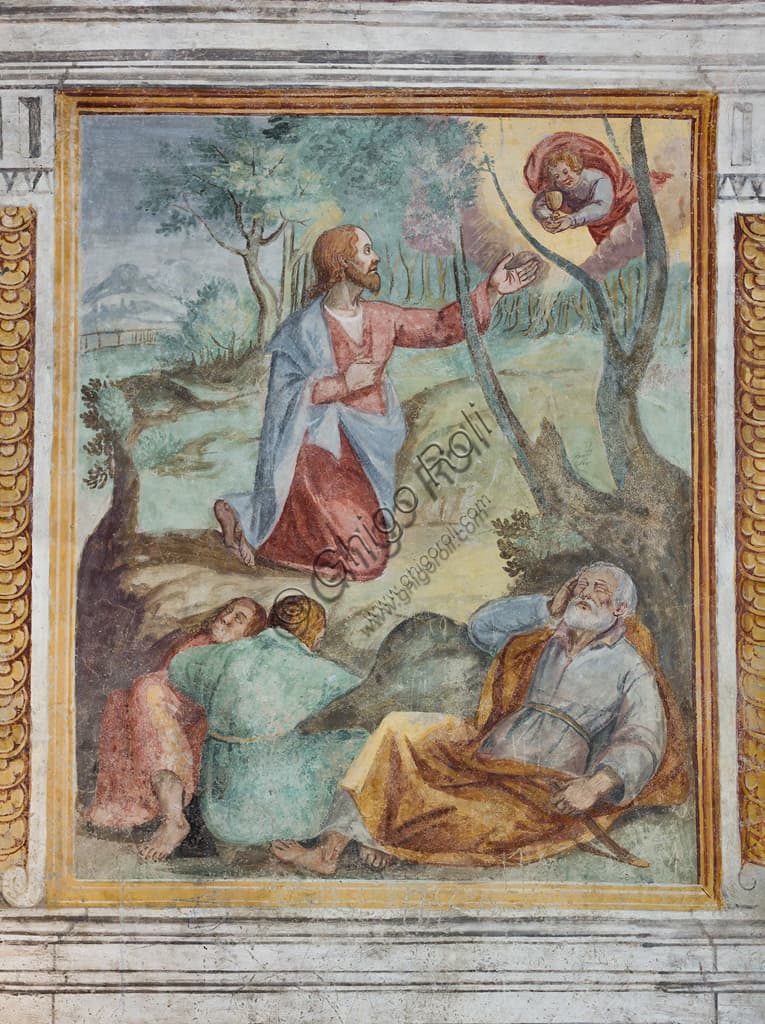 Fresco of Christ in the Garden of Gethsemane in Castelvecchio