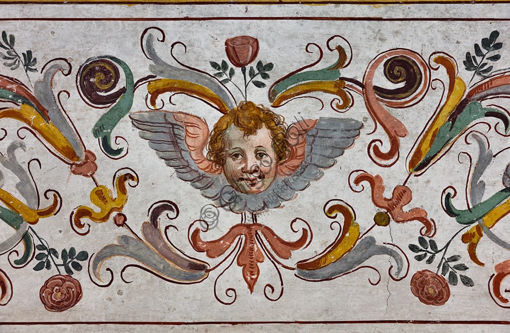 Affresco con Putto nell'Oratorio del SS Rosario a Castelvecchio
