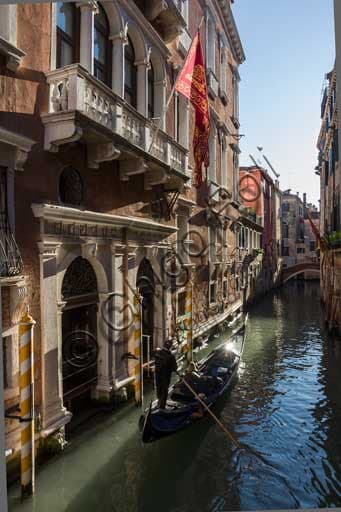 Venice: View of a Canal with a Traditional Gondola - Cityscape