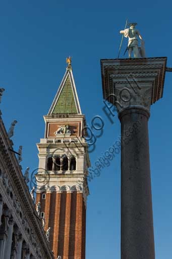 St Mark's Campanile & Doge's Palace Façade in Venice: Gothic Architecture