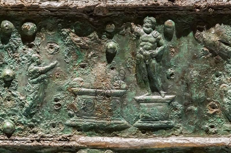 Pompeian Strongbox: Sacrifice to Jupiter, 1st Century AD