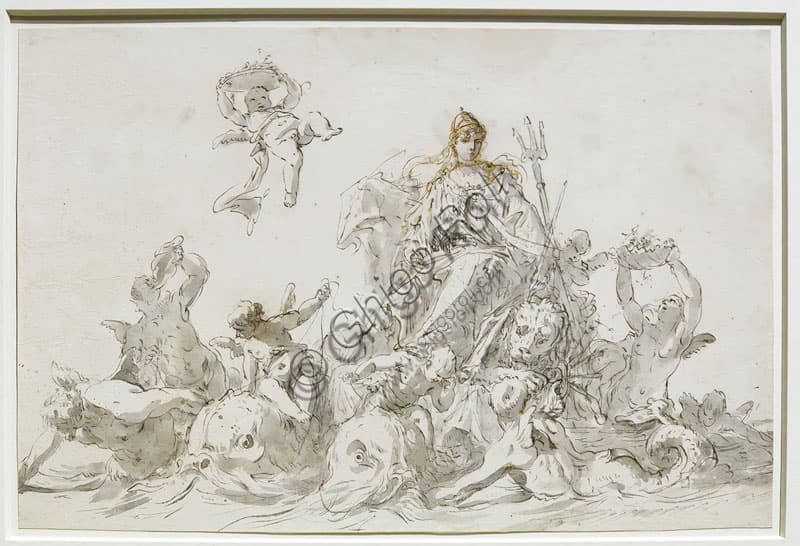 Disegno 'Trionfo di Venezia' di Sebastiano Ricci: Analisi
