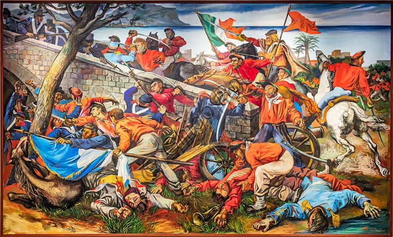 'The Battle of the Ammiraglio Bridge' by Renato Guttuso, 1955