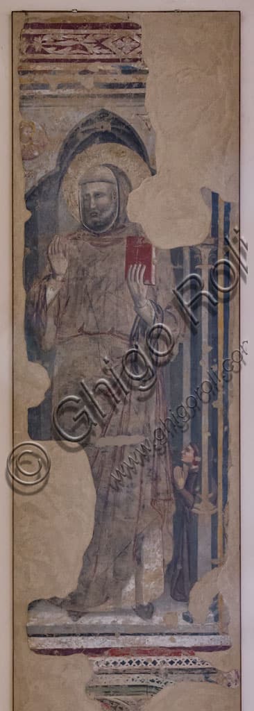 Affresco di San Francesco del XIV secolo dall'ex Chiesa di Santa Chiara