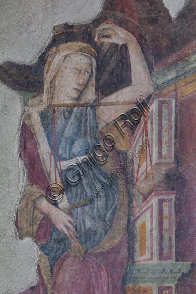 Fresco 'Justice' by Niccolò di Agnolo Fantino (1441) – Detail