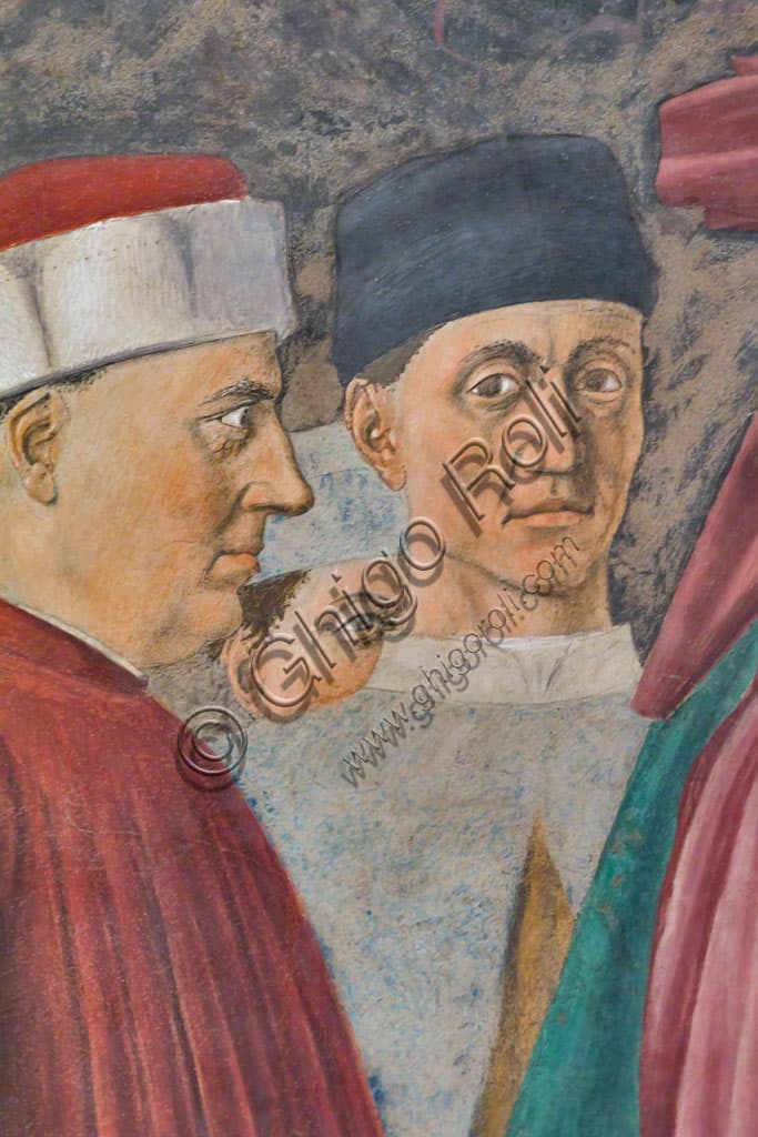 Affresco di Piero della Francesca ad Arezzo: Adorazione della Croce