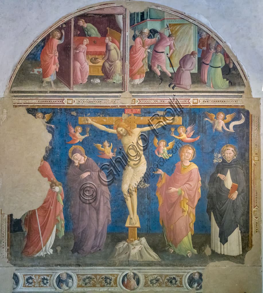 Crocefissione di Parri di Spinello Aretino nella Chiesa di San Domenico ad Arezzo