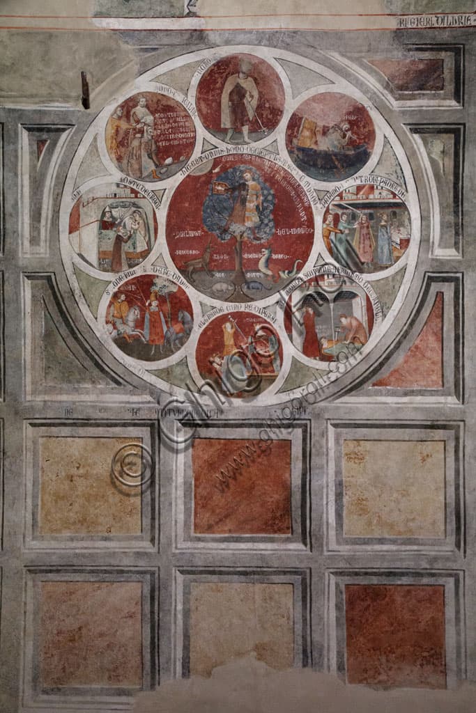La Ruota di Barlaam: Affresco del XIV Secolo ad Asciano
