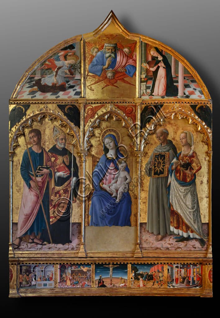 Madonna col Bambino e Santi di Matteo di Giovanni ad Asciano