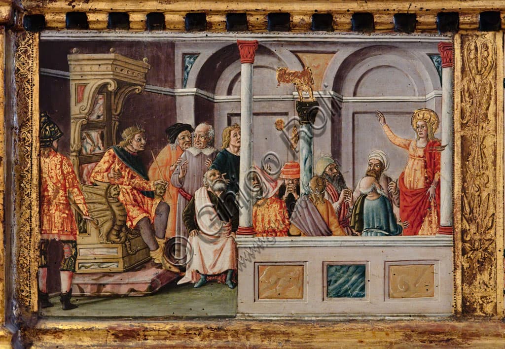 Predella di Matteo di Giovanni: Episodi della vita di Santa Caterina